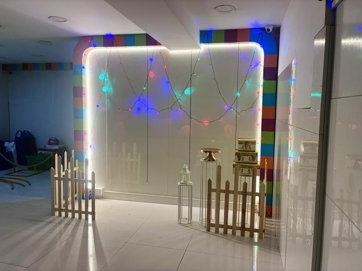 Fairy lights celebration backdrop